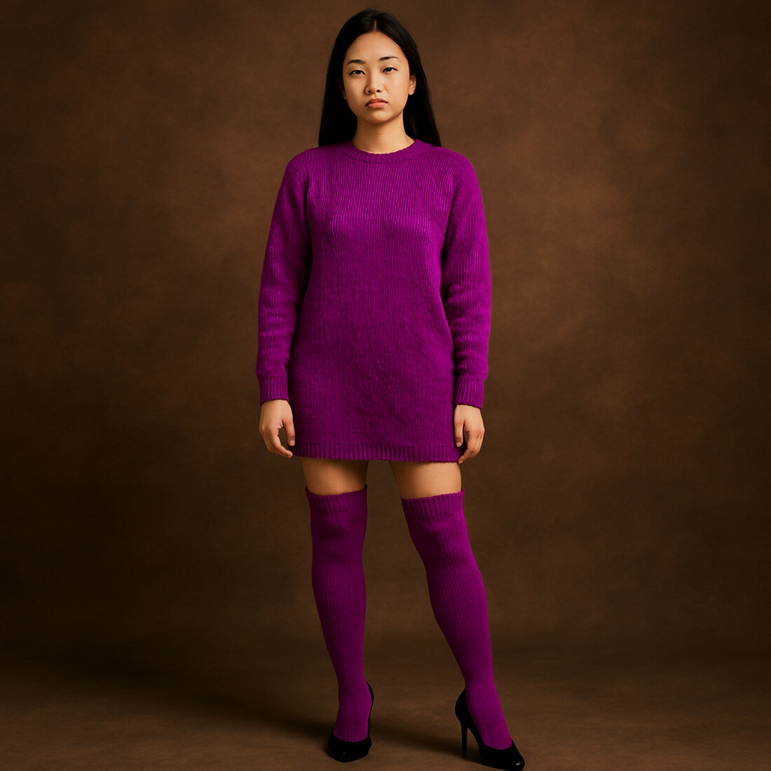 Merino 100 "VIOLETT" | 4-fädig | 100g | handgefärbt | 010
