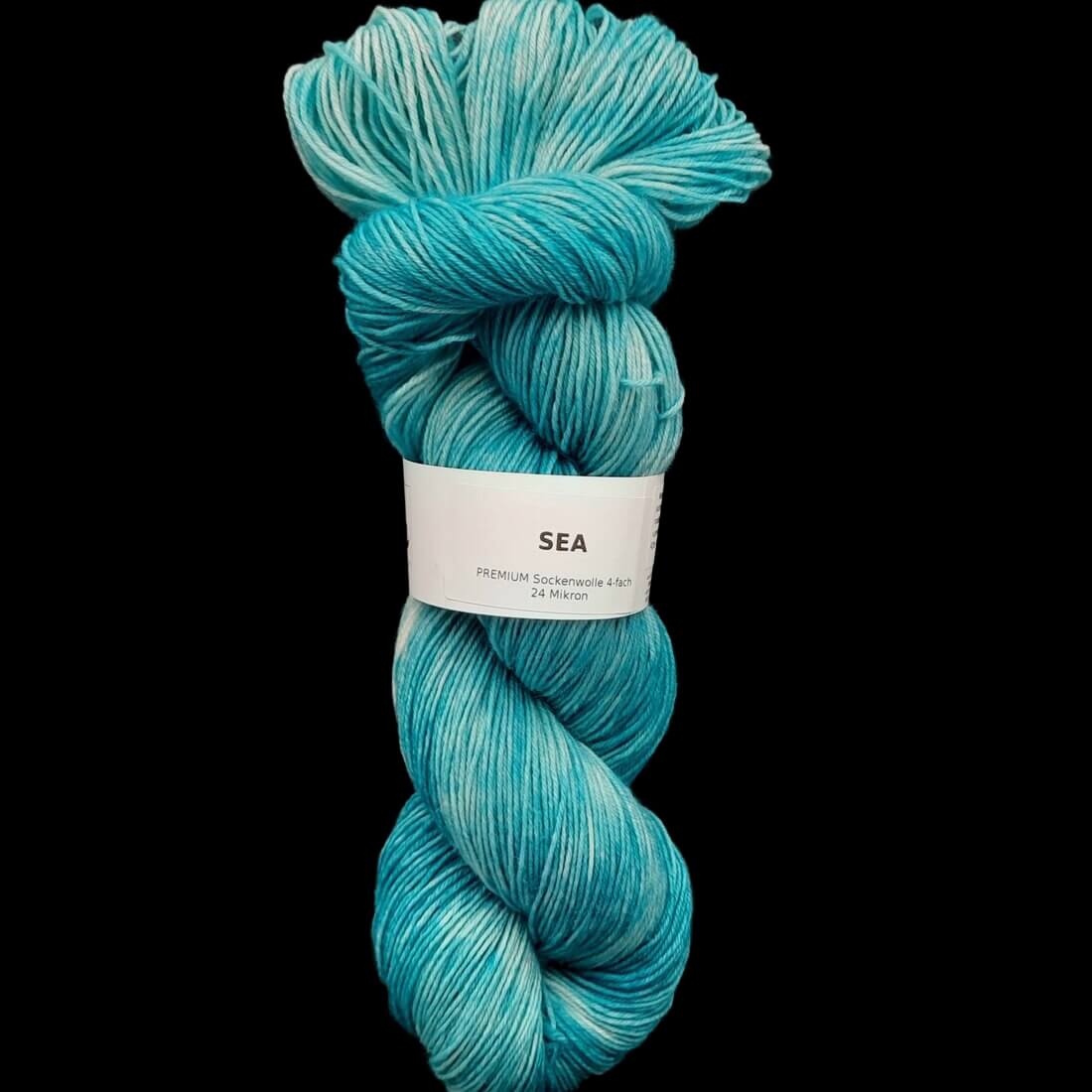 Sockenwolle PREMIUM "SEA" | 4-fädig | 100g | handgefärbt | 058