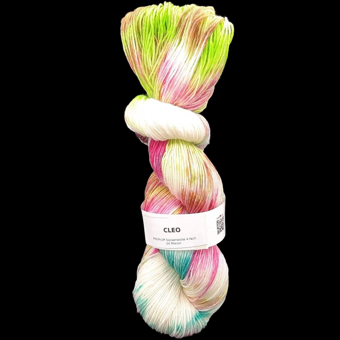 Sockenwolle PREMIUM "CLEO" | 4-fädig | 100g | handgefärbt