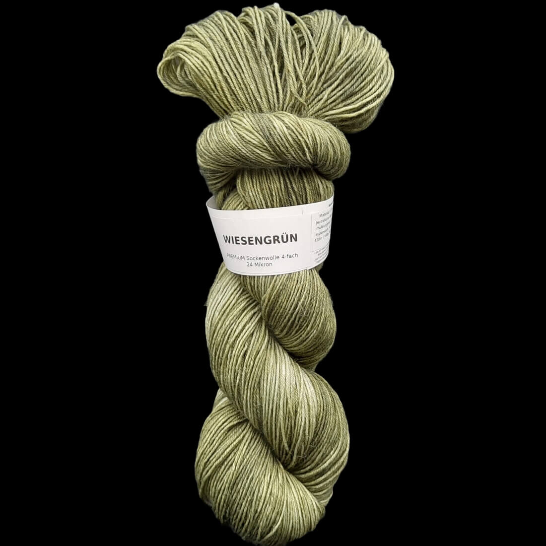 Sockenwolle PREMIUM "WIESENGRÜN" | 4-fädig | 100g | handgefärbt