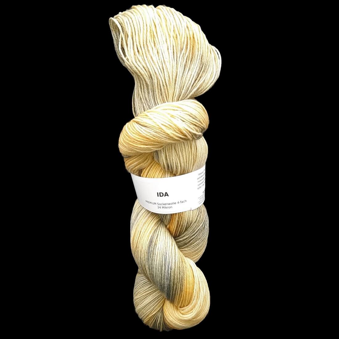 Sockenwolle PREMIUM "IDA" | 4-fädig | 100g | handgefärbt