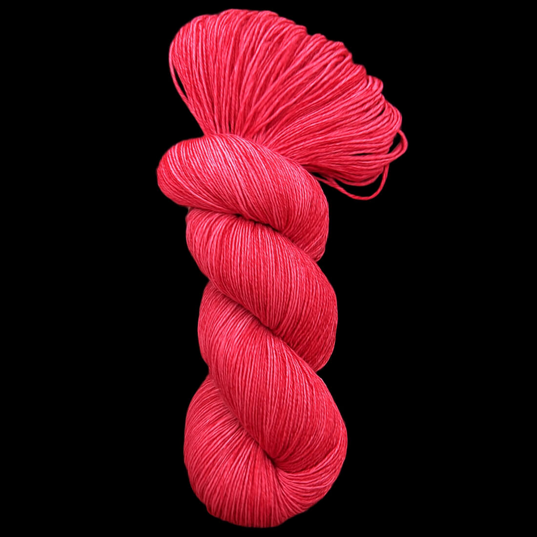 Sockenwolle LUXUS 22 "ROT" | 4-fädig | 100g | handgefärbt | B213