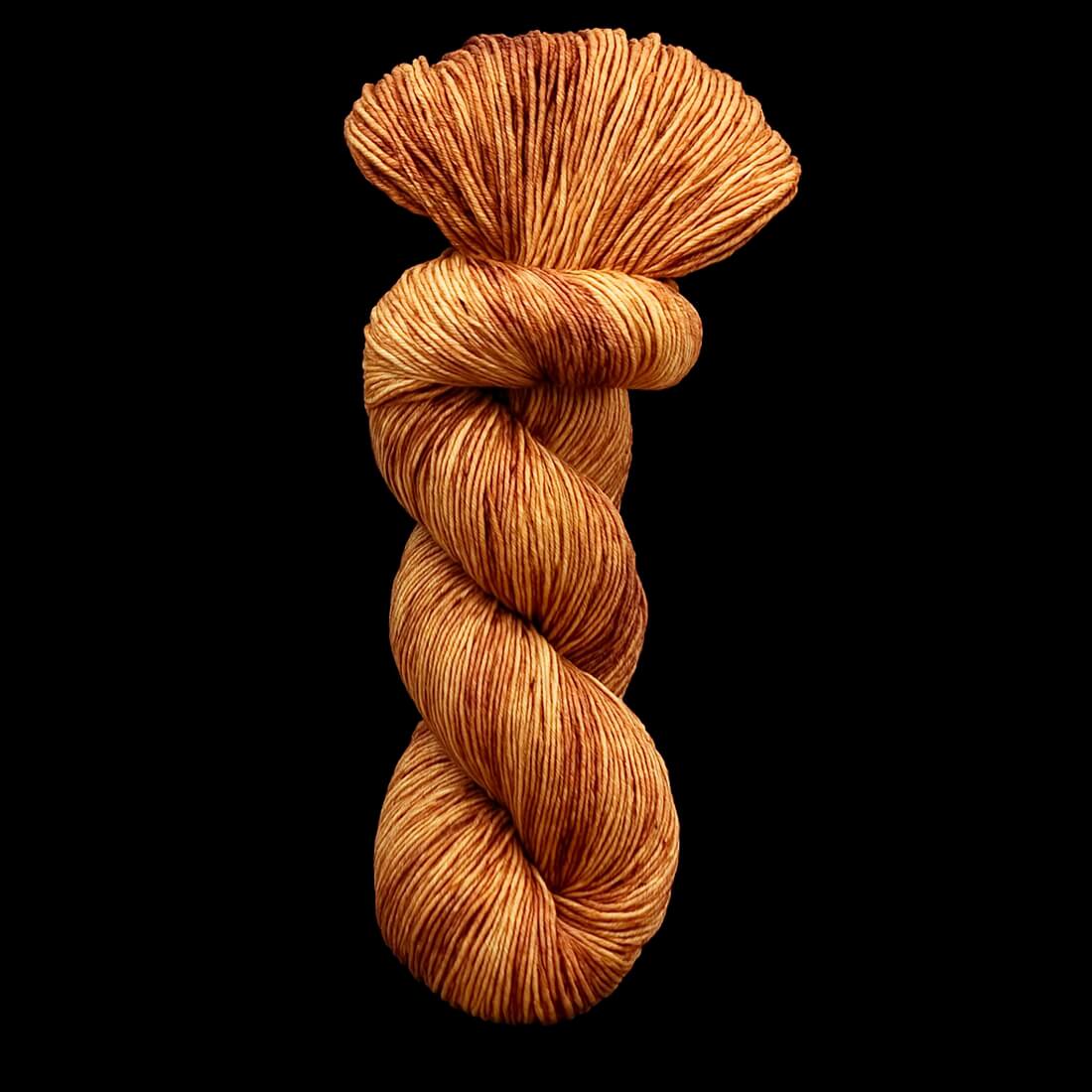 Sockenwolle LUXUS 22 "KASTANIENHERZ" | 4-fädig | 100g | handgefärbt | B229