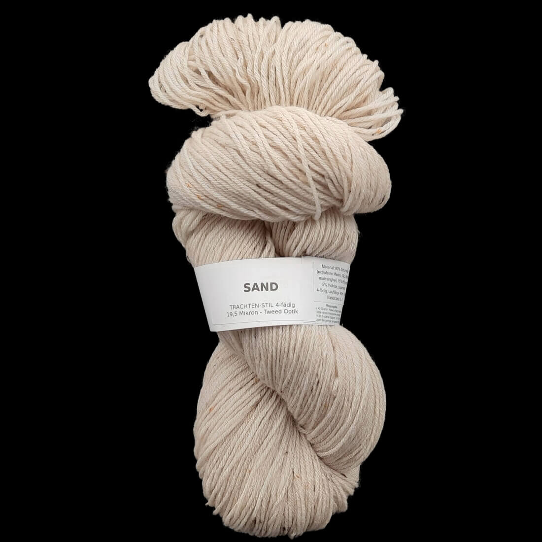 Trachtenwolle "SAND" | 4-fädig | 100g | handgefärbt | 463