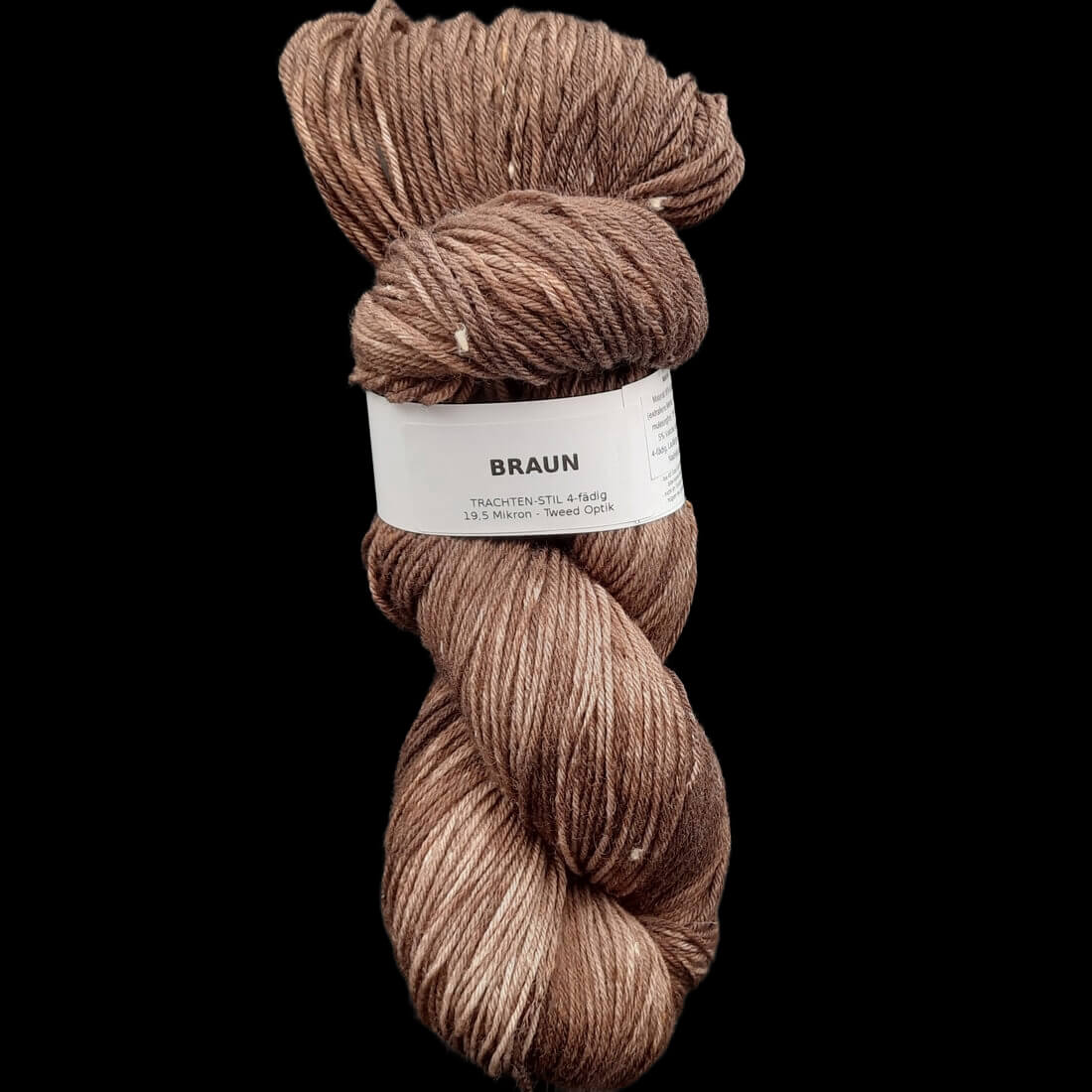 Trachtenwolle "BRAUN" | 4-fädig | 100g | handgefärbt | 467