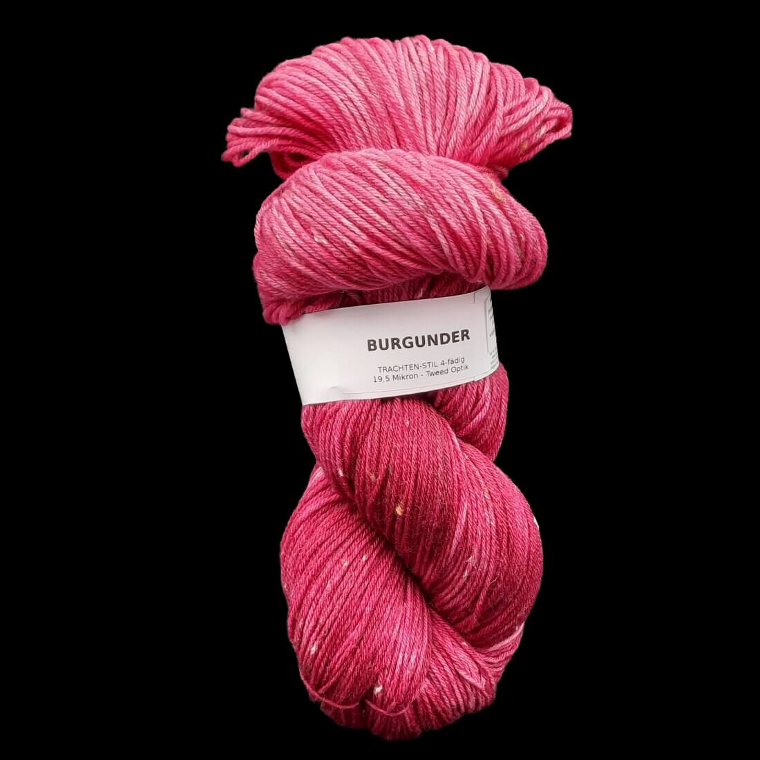 Trachtenwolle "BURGUNDER" | 4-fädig | 100g | handgefärbt | 474