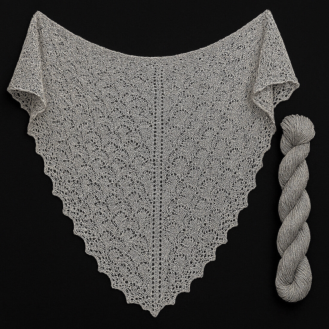 LACE "COOL GRAY" | Nature Line Silk 800 | 100g | handgefärbt | 508