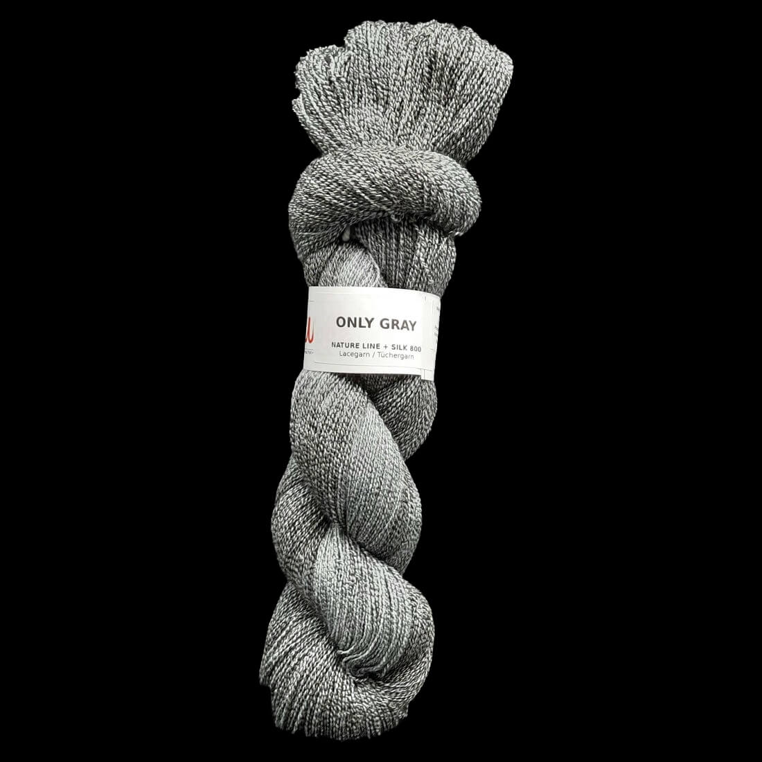 LACE "ONLY GRAY" | Nature Line Silk 800 | 100g | handgefärbt | 510