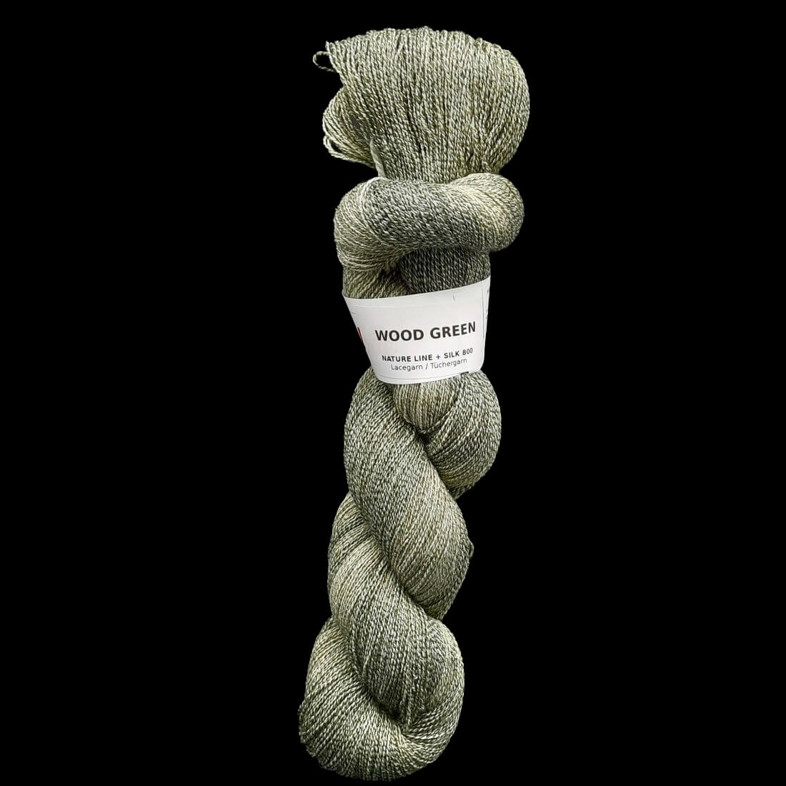 LACE "WOOD GREEN" | Nature Line Silk 800 | 100g | handgefärbt | 521