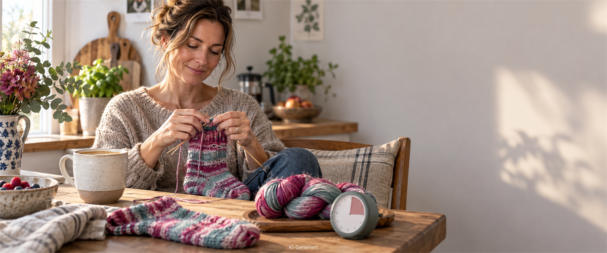 Die kreative Viertelstunde: Ein kleines Strickritual für jeden Tag