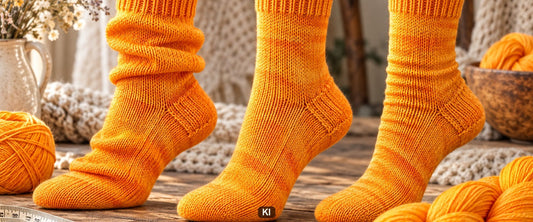 Wie eng sollten gestrickte Socken sitzen?