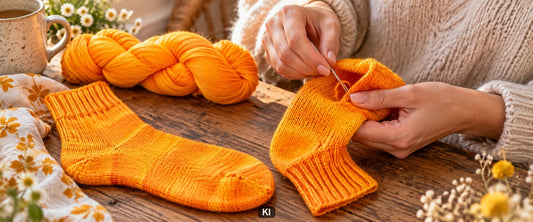 Fäden in Socken vernähen: haltbar und ohne Druckstellen