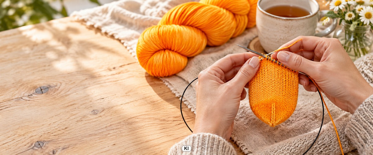 Toe-up-Socken: von der Spitze bis zum Bündchen