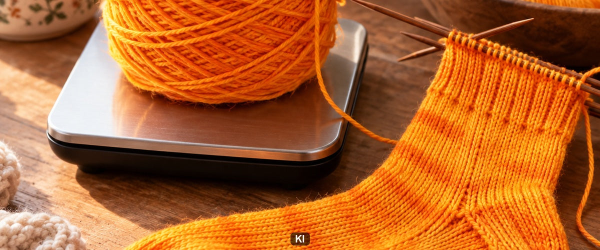 Wie viel Wolle braucht ein Paar Socken?
