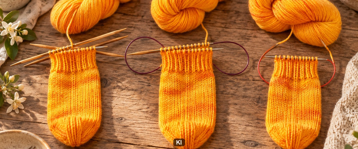 Nadelspiel, Magic Loop oder kurze Rundstricknadel?