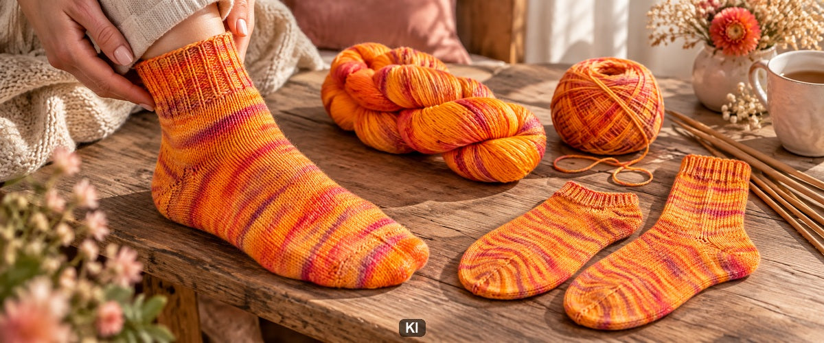 Socken für breite Füße: Umfang und Zehenform anpassen