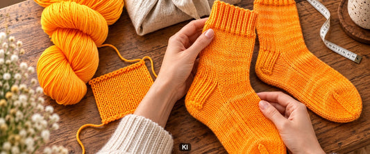 Geschenksocken planen: Größe, Stil und Garnreserve