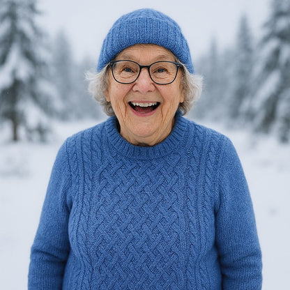 Merino 100 "BLUE" | 4-fädig | 100g | handgefärbt | 018