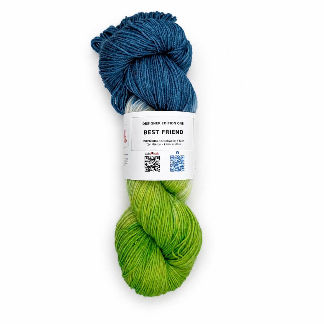 Sockenwolle PREMIUM "BEST FRIEND" | 4-fädig | 100g | kann wildern – petrol