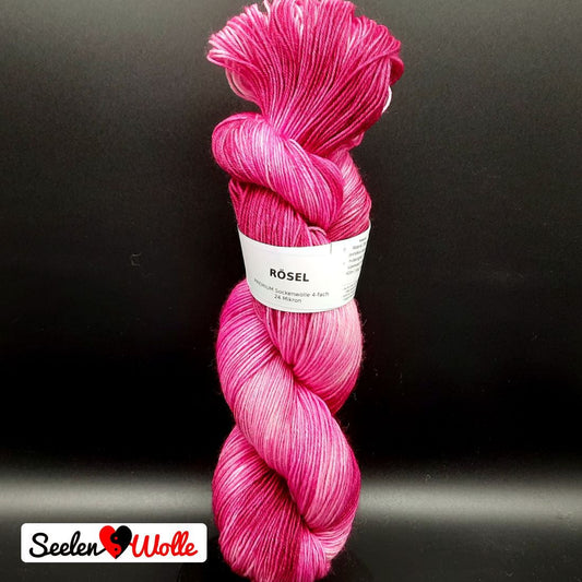 Sockenwolle PREMIUM "RÖSEL" | 4-fädig | 100g | handgefärbt | 036