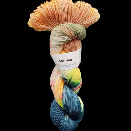 Sockenwolle PREMIUM "GUNNAR" | 4-fädig | 100g | handgefärbt | 059