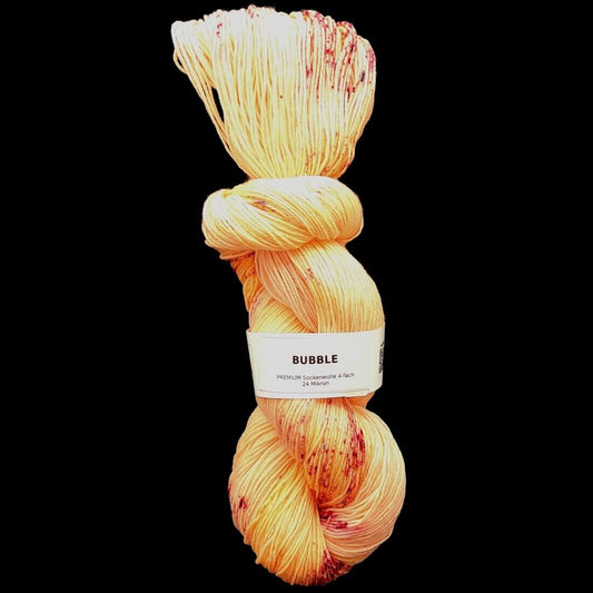 Sockenwolle PREMIUM "BUBBLE" | 4-fädig | 100g | handgefärbt