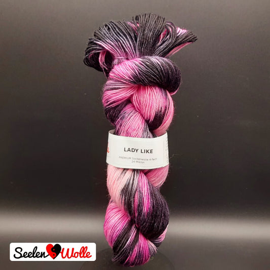 Sockenwolle PREMIUM "RÖSEL" | 4-fädig | 100g | handgefärbt | 040