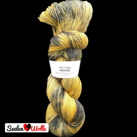 Sockenwolle PREMIUM "HOUSE" | 4-fädig | 100g | handgefärbt