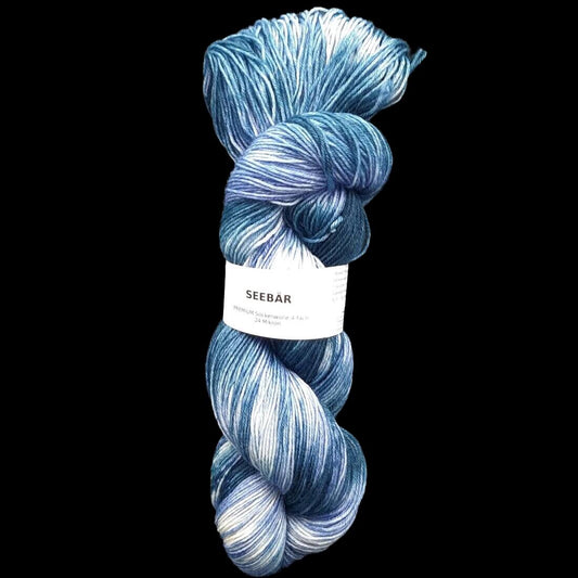 Sockenwolle PREMIUM "SEEBÄR" | 4-fädig | 100g | handgefärbt
