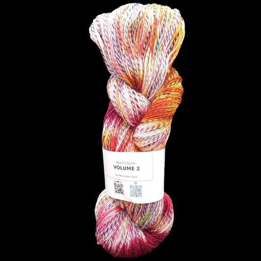 Sockenwolle MULTICOLOR "VOLUME 2" | 4-fädig | 100g | handgefärbt