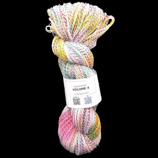 Sockenwolle MULTICOLOR "VOLUME 4" | 4-fädig | 100g | handgefärbt