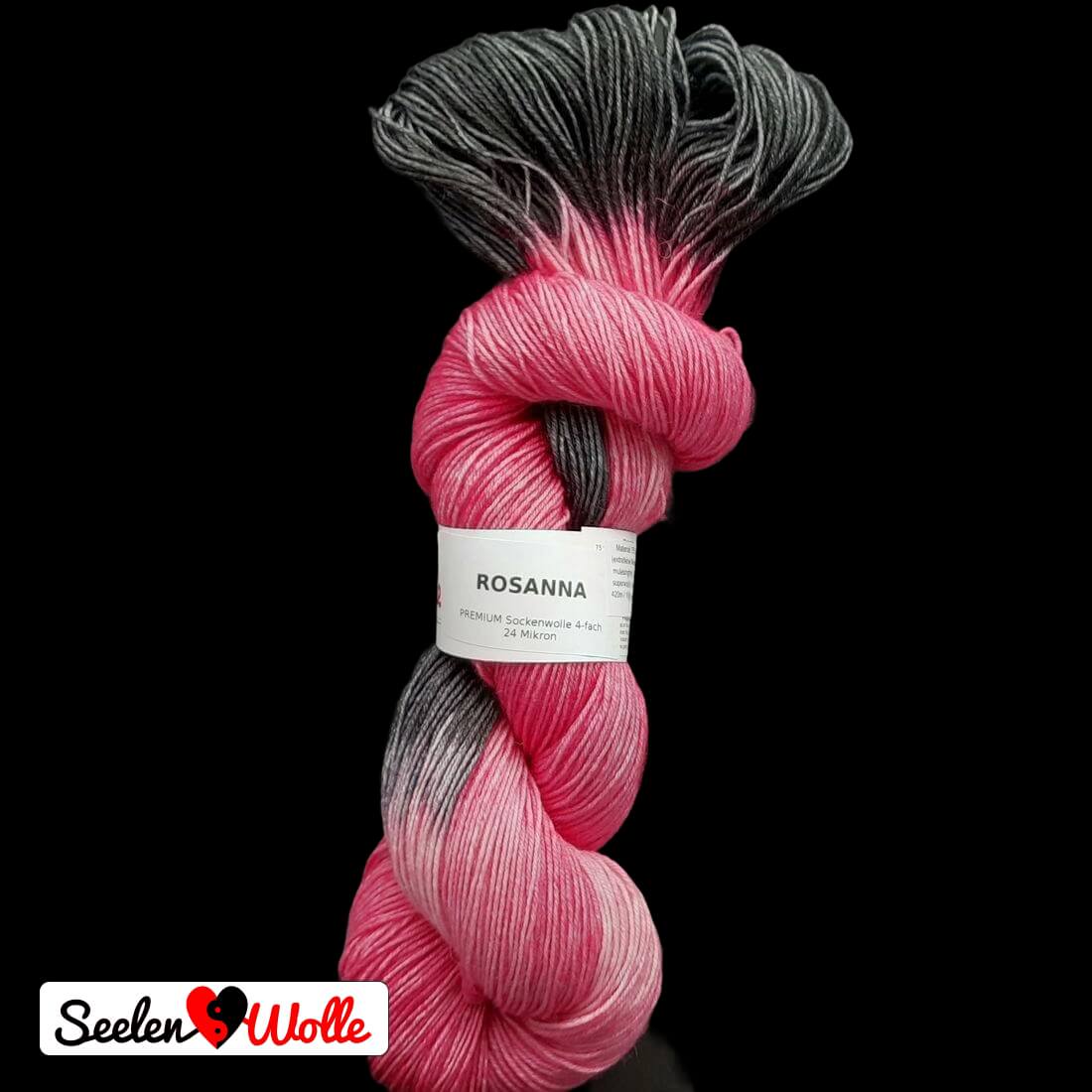 Sockenwolle PREMIUM "ROSANNA" | 4-fädig | 100g | handgefärbt
