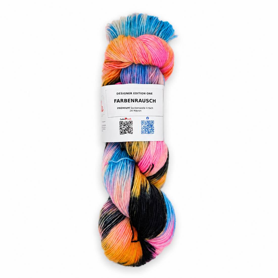 Sockenwolle PREMIUM "FARBENRAUSCH" | 4-fädig | 100g | handgefärbt – türkis