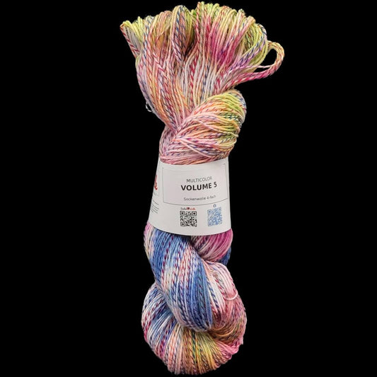 Sockenwolle MULTICOLOR "VOLUME 5" | 4-fädig | 100g | handgefärbt