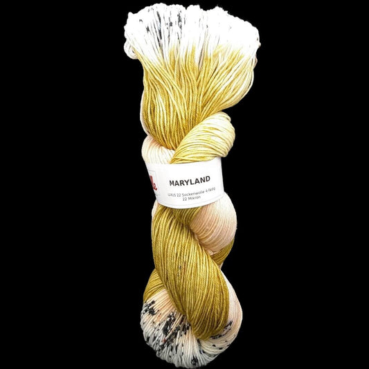 Sockenwolle LUXUS 22 "MARYLAND" | 4-fädig | 100g | handgefärbt | B231