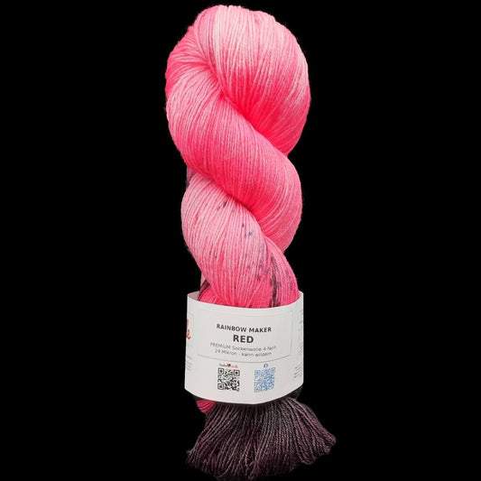 Sockenwolle PREMIUM "RED" | 4-fädig | 100g | kann wildern | B262
