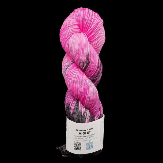 Sockenwolle PREMIUM "VIOLET" | 4-fädig | 100g | kann wildern | B263