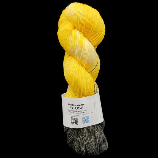 Sockenwolle PREMIUM "YELLOW" | 4-fädig | 100g | kann wildern | B282