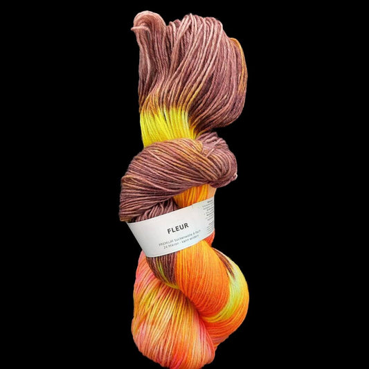 Sockenwolle PREMIUM "FLEUR" | 6-fädig | 150g | kann wildern | 434