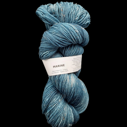 Trachtenwolle "MARINE" | 4-fädig | 100g | handgefärbt | 464