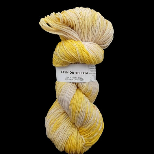 Trachtenwolle "FASHION YELLOW" | 4-fädig | 100g | handgefärbt | 466