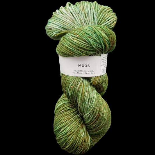 Trachtenwolle "MOOS" | 4-fädig | 100g | handgefärbt | 473