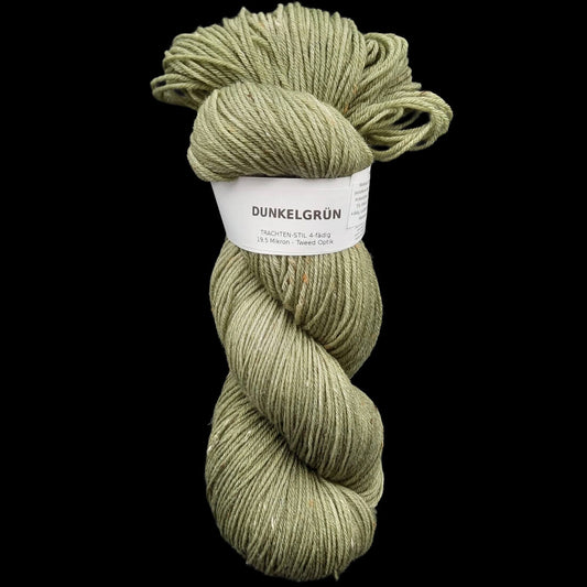 Trachtenwolle "GRÜN" | 4-fädig | 100g | handgefärbt | 477