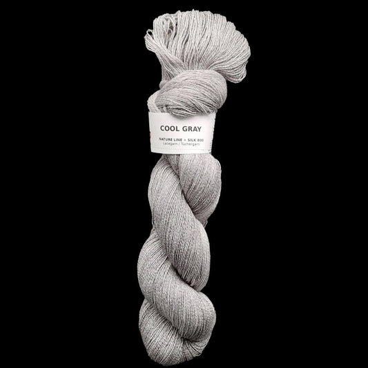 LACE "COOL GRAY" | Nature Line Silk 800 | 100g | handgefärbt | 508