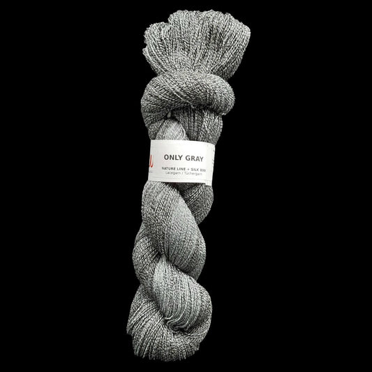 LACE "ONLY GRAY" | Nature Line Silk 800 | 100g | handgefärbt | 510