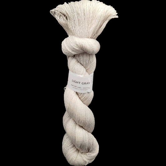 LACE "COOL LIGHT GRAY" | Nature Line Silk 800 | 100g | handgefärbt | 511