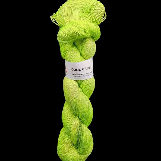LACE "COOL GREEN" | Nature Line Silk 800 | 100g | handgefärbt | 523