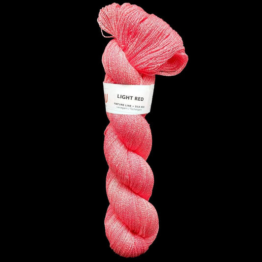 LACE "LIGHT RED" | Nature Line Silk 800 | 100g | handgefärbt | 531