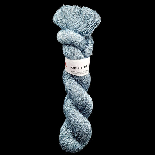LACE "COOL BLUE" | Nature Line Silk 800 | 100g | handgefärbt | 532