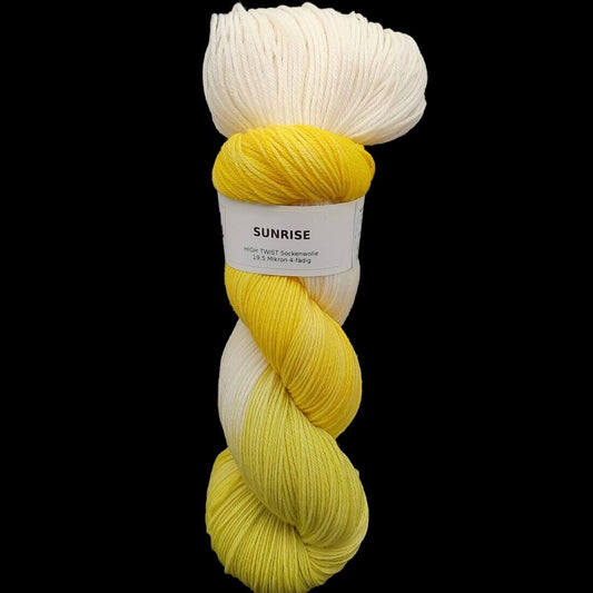 HIGH TWIST Sockenwolle "SUNRISE" | 100g | handgefärbt | 609